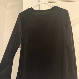VELOUR Black Long Sleeve Top